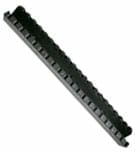 Component for Agricultural Combine Equipment Process: Rubber to metal compression molding Material: SBR Natural Rubber Features high-abrasion resistant compound